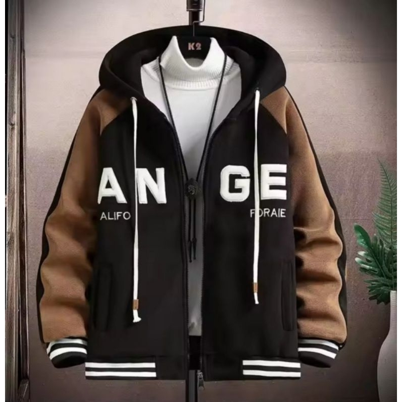 Jacket baseball hoodie Zipper Ange