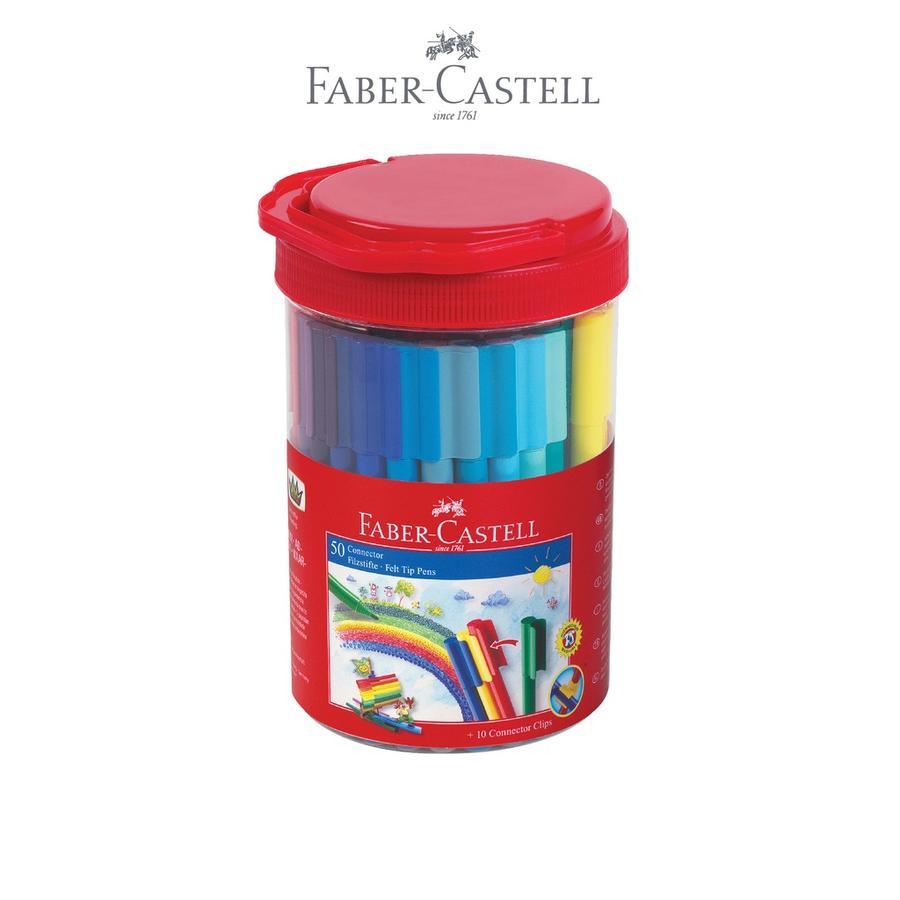

Spidol Berwarna Coloring Marker Connector Pen Faber Castell 50 Warna / Colors