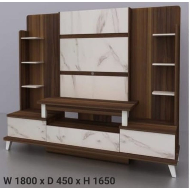 RAK TV PAJANGAN LEMARI TV HIAS PARTISI BANDUNG / WALL UNIT MINIMALIS / LEMARI TV LEMARI PAJANGAN BDG