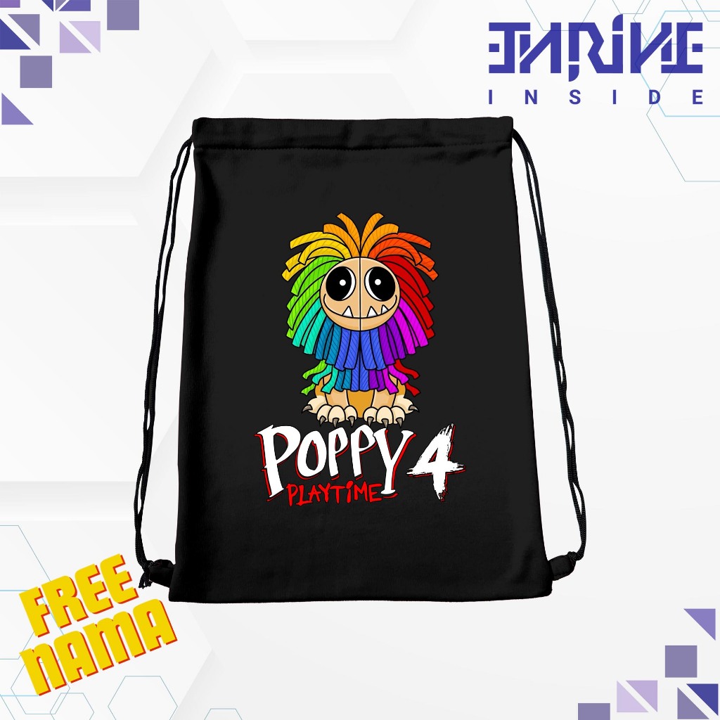BISA COD FREE NAMA Tas Serut Anak Gambar Poppy Playtime Chapter 4 YARNABY Tas Ngaji Poppy Playtime C