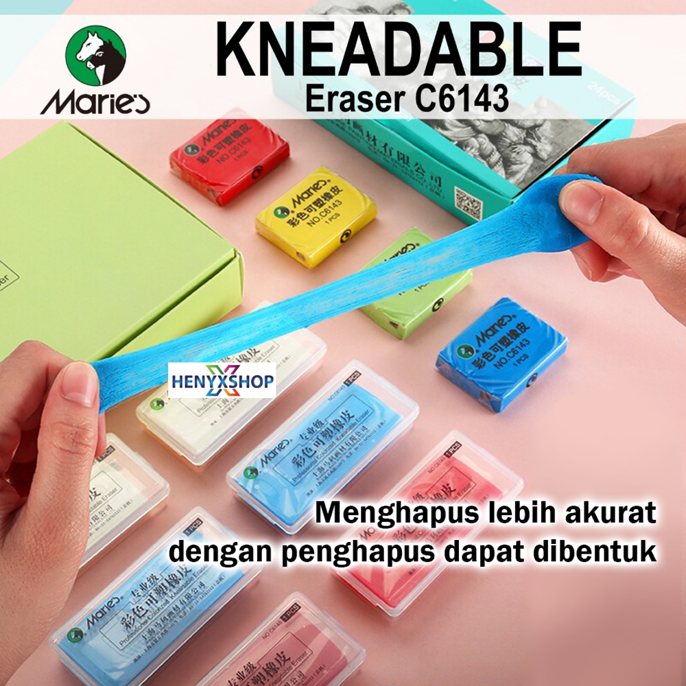 

Maries Penghapus Uli /Gambar / Lukis Elastis / Kneadable / Kneaded Eraser / Knetgummi / Putty Rubber