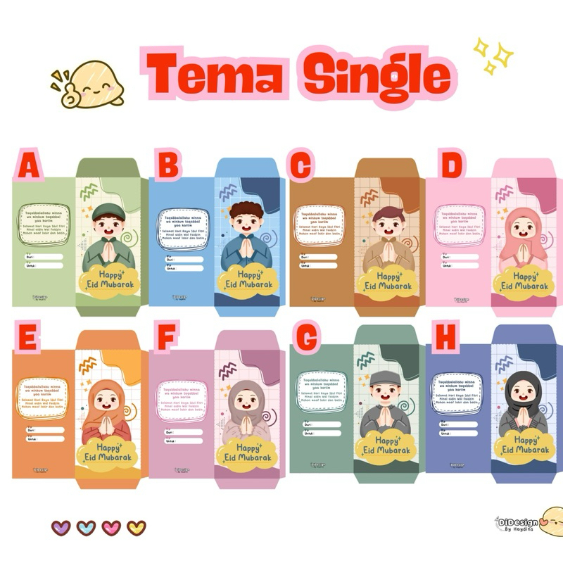 

Amplop Lebaran Tema Single lucu Happy' Eid Mubarak