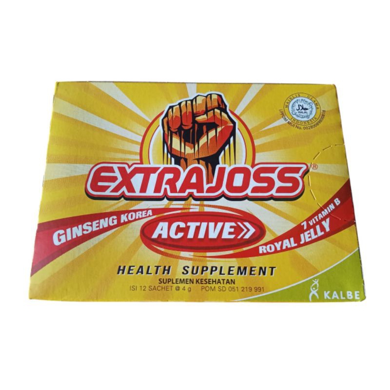 

Extra Joss Active 1 Kotak isi 12 Sachet