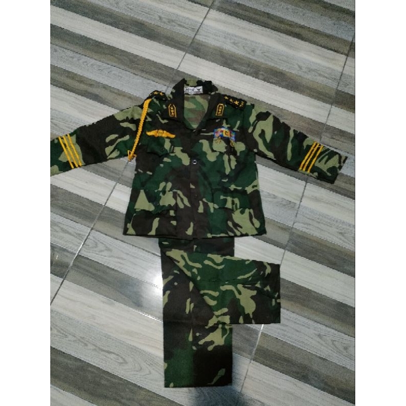 PL.Baju Profesi TentaraDoreng Anak TK