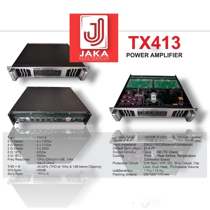 Jaka Power Profesional Amplifier STX TX413