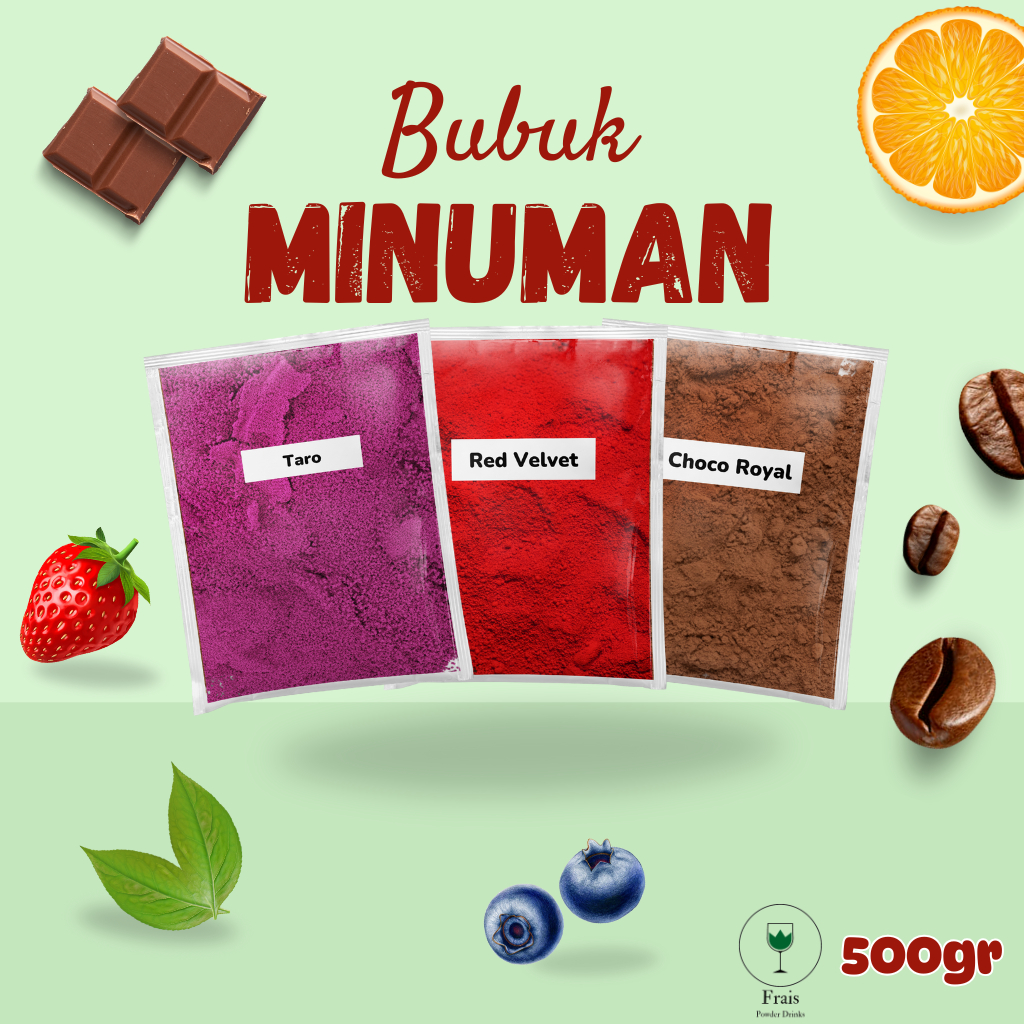 

Bubuk Minuman Rasa 500gr Serbuk Minuman Kekinian Powder Drink Boba Minuman Bubuk Boba Aneka Rasa