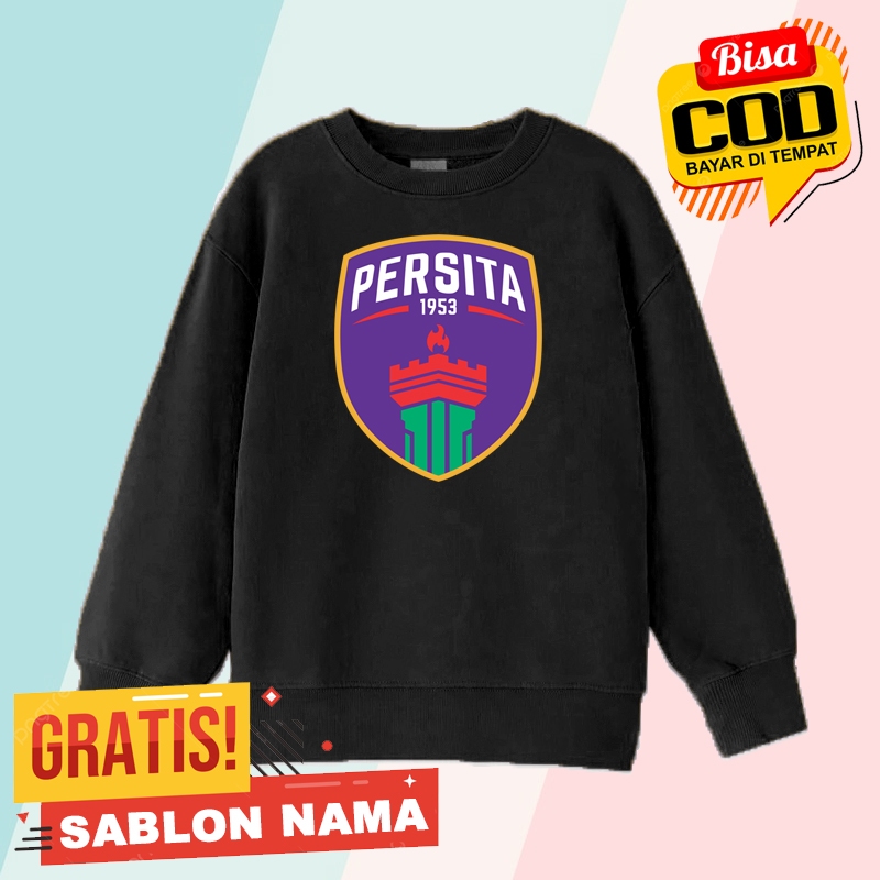 Sweater Anak Anak Persita / Jaket Sweater Anak Laki Laki & Perempuan Custom Nama Persita