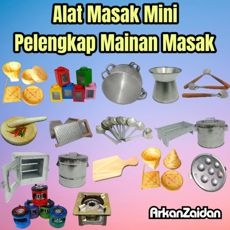 Peralatan Masak Masakan Anak Pelengkap Mainan Dapur Anak
