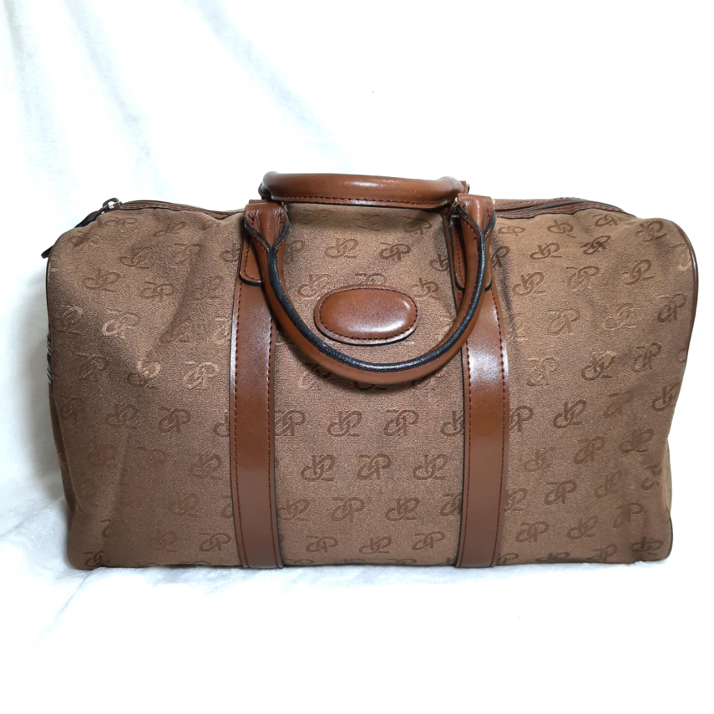 [PRELOVED] Tas Travel Minggat Kulit Asli Kulas mix Kanvas Hand Bag Original Brand Arnold Palmer