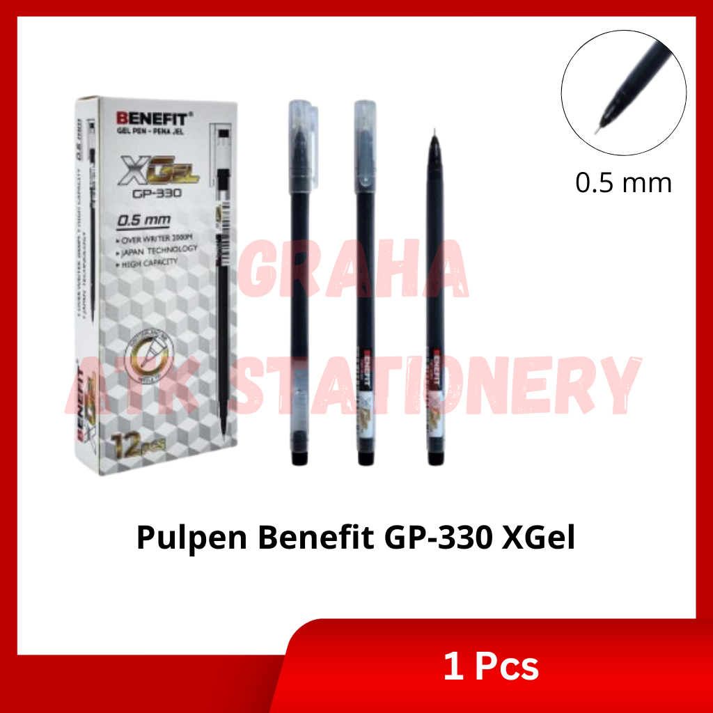 

[1 Pcs] Pulpen Benefit GP-330 XGel / Gel Pen 0.5mm Benefit GP-330 XGel