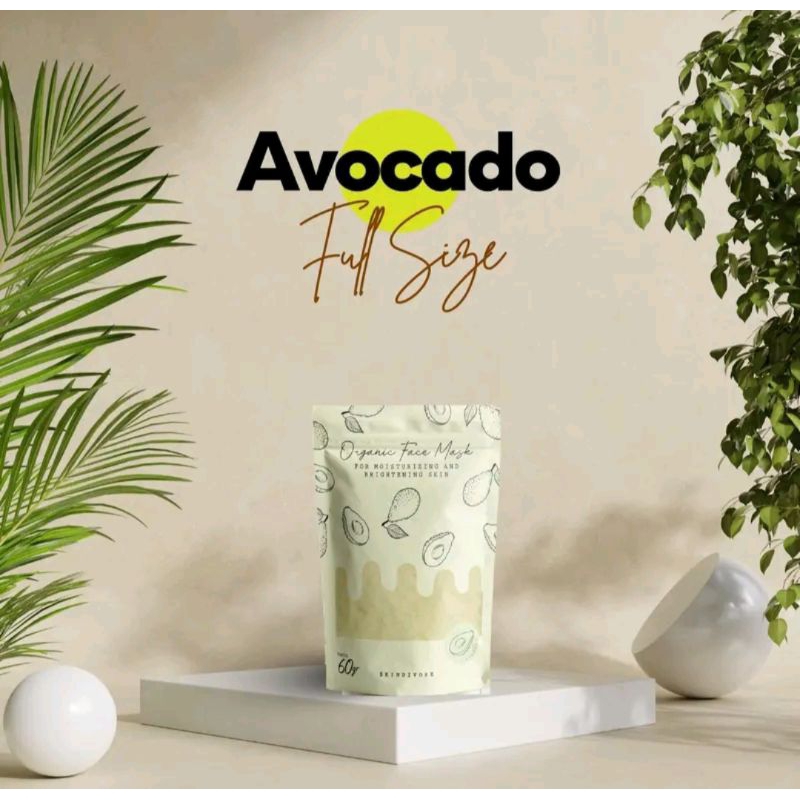 Masker Organik Skindivore Fullsize 60gr | BPOM
