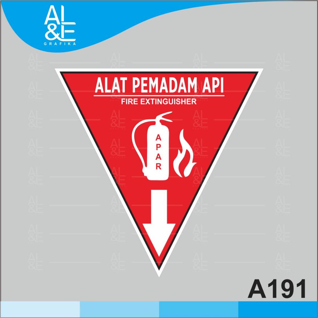 

A191 - Acrylic Sign, Stiker Akrilik APAR (Alat Pemadam Api Ringan), Premium dan Tahan Air, Bisa Custom