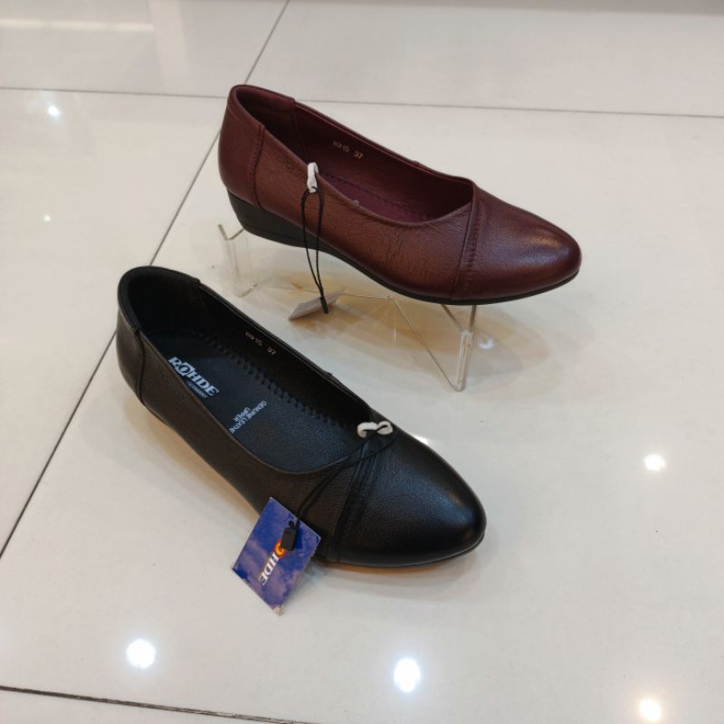 Sepatu Formal  kulit  wedges wanita Rohde ladies 6915