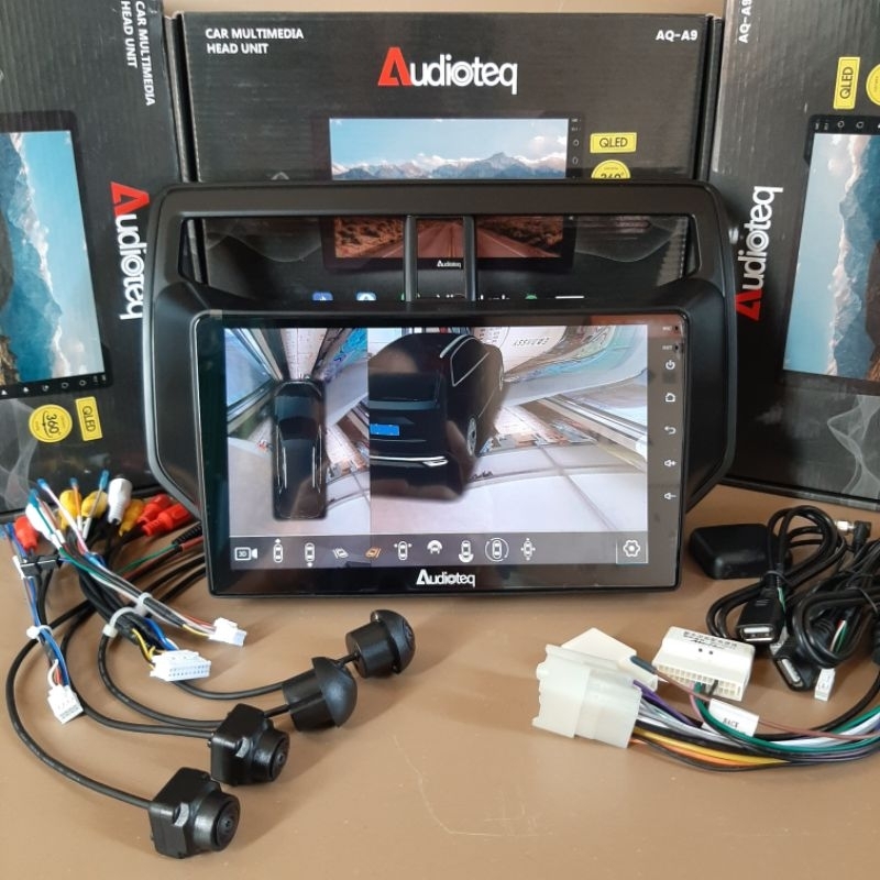HEAD UNIT ANDROID ALL NEW RUSH 2018 UP ANDROID AUDIOTEQ QLED SUPORT 360 CAMERA ANDROID RUSH / TERIOS
