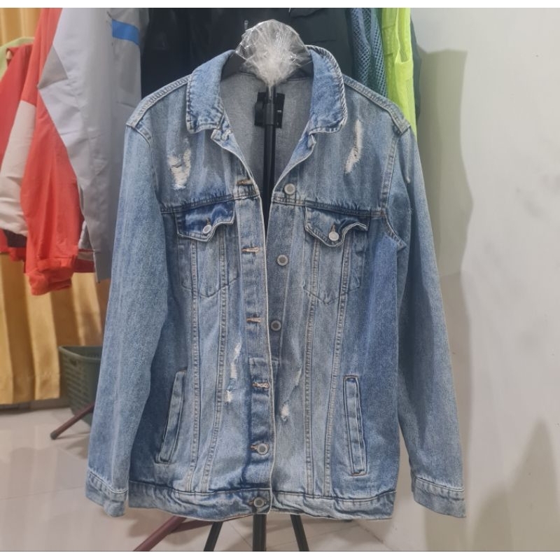 JAKET JEANS DENIM BERSHKA SECOND