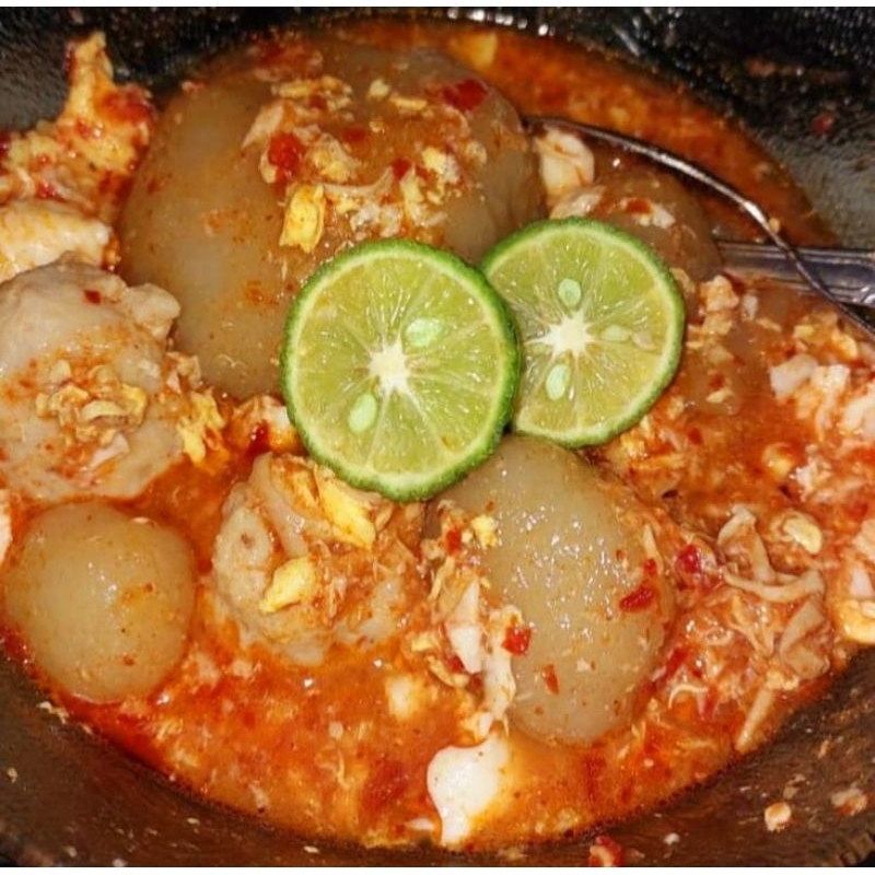 

PAKET 11 BUNGKUS BASO ACI ISI AYAM SUWIR JUMBO ENAK LEZAT PEDAS