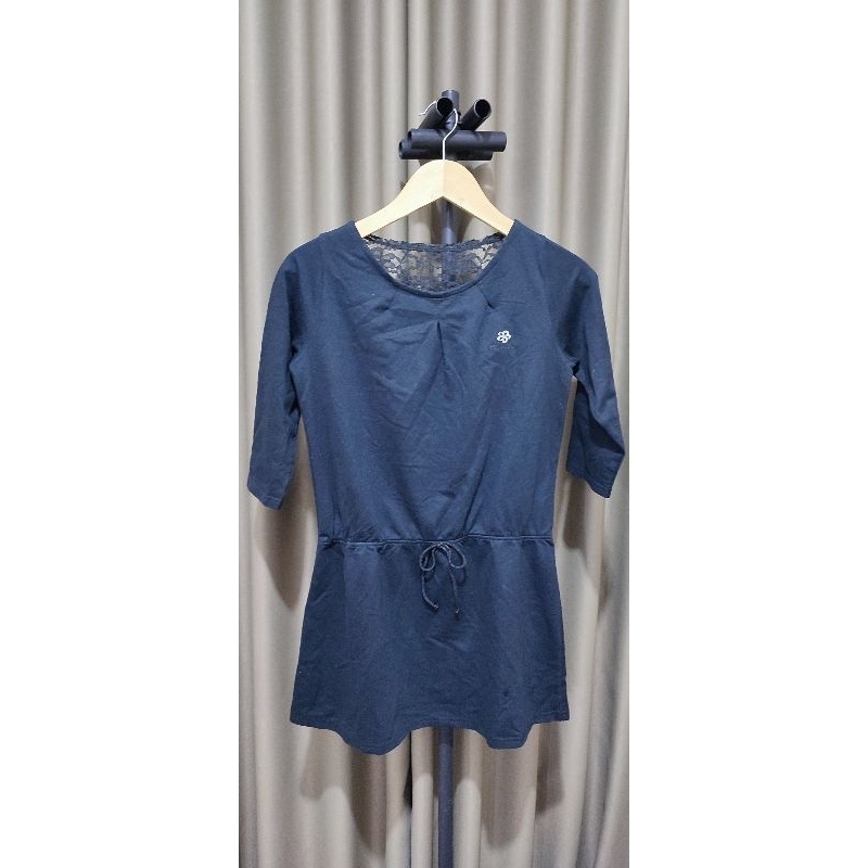 Dress Wanita Lengan 3/4 Navy Merk Nevada Murah (Preloved, Second, Bekas)
