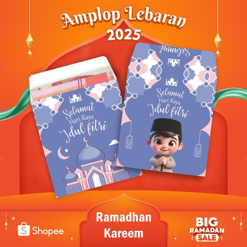 

(10pcs)amplop lebaran idul Fitri 2025 terbaru angpao lebaran lucu