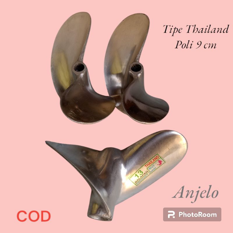 kipas baling perahu Balap tipe Thailand poli 9 cm