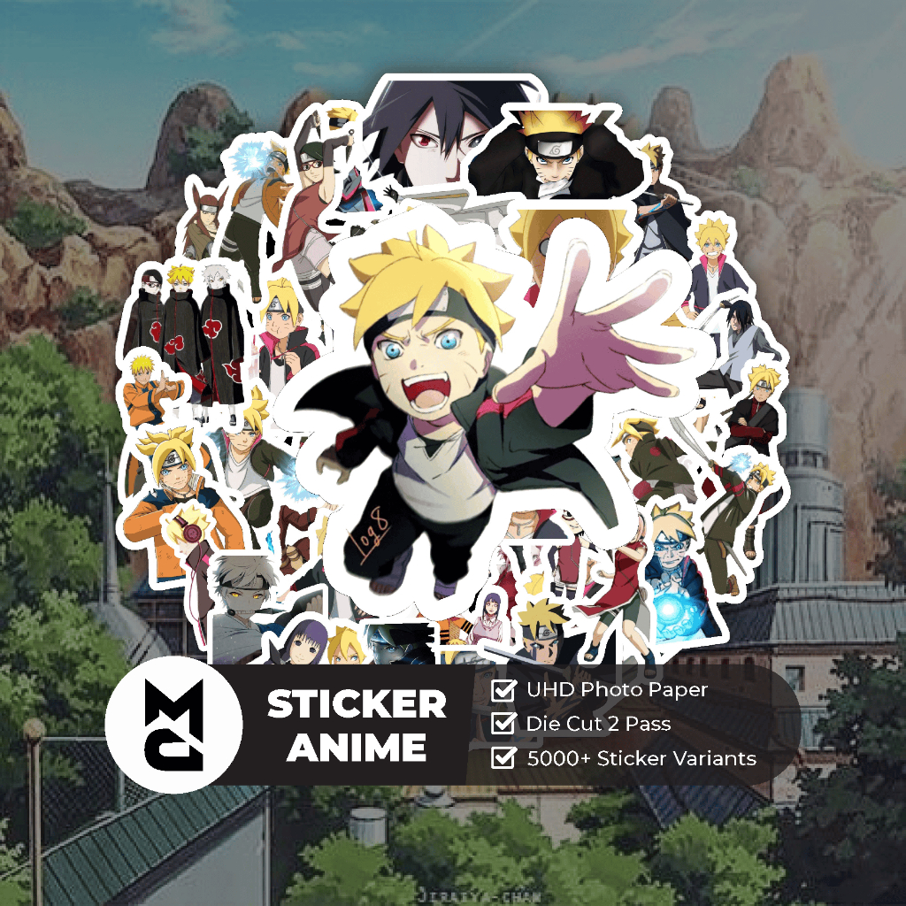 

Sticker Anime Boruto Part #2 Sticker Aesthetic Lucu Sticker Helm Laptop Motor Hp