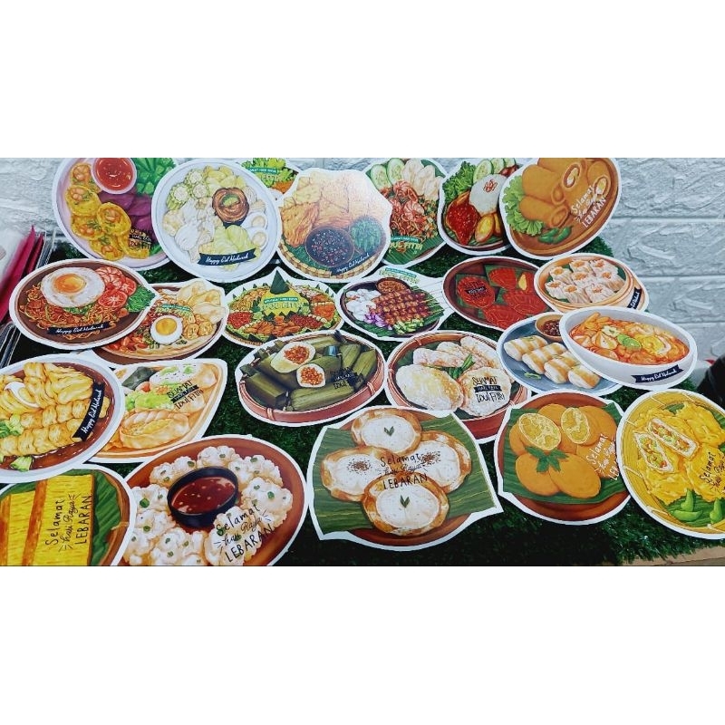 

6pcs amplop lebaran 3D jajanan