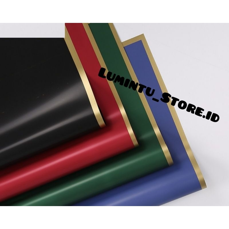 

0Flower Wrapping Paper Variasi List Gold Kertas Bouquet Line Color Gold Part 3 Free Packing