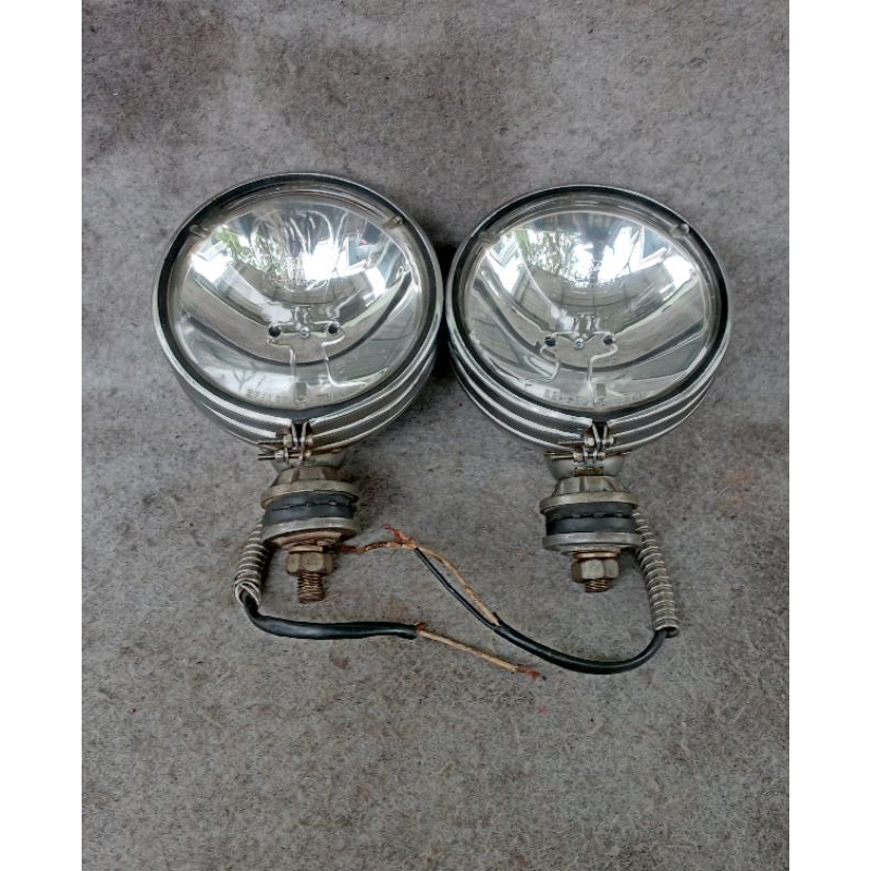 sepasang Lampu Dick Cepek Vintage foglamp Jeep Willys foglamp vw kodok lampu vw beetle kodok lampu k