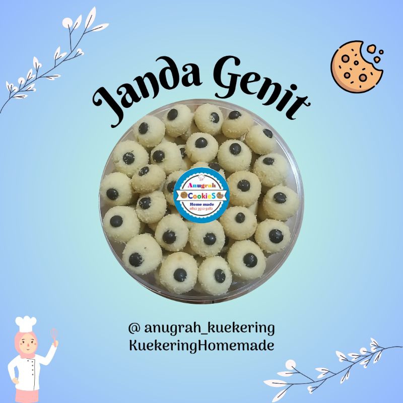 

Kue Kering Janda Genit KEMASAN TOPLES UKURAN 250 gr