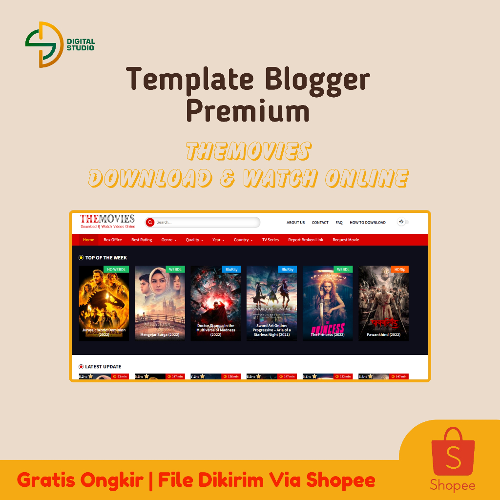 Template Blogger Themovies Download & Watch Online Premium