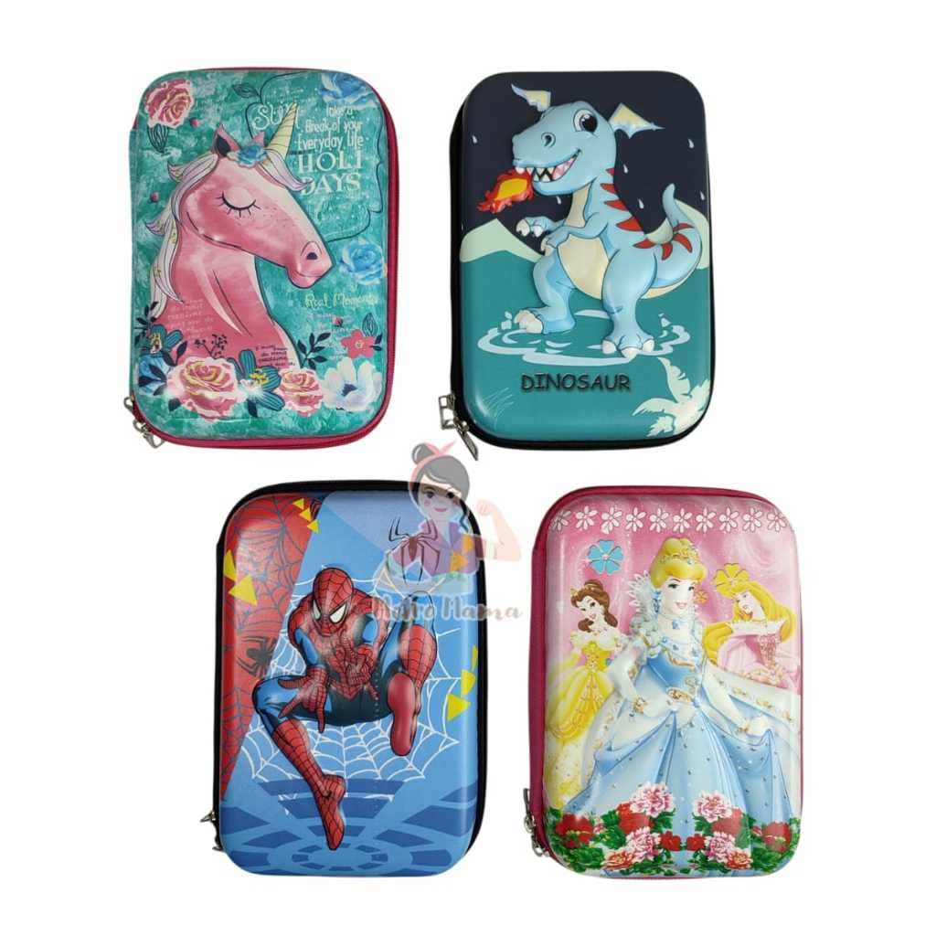 

Kotak Pensil 3D Timbul EVA SEQUIN BESAR Premium 22cm Tempat Pencil /Pencil Box Grosir