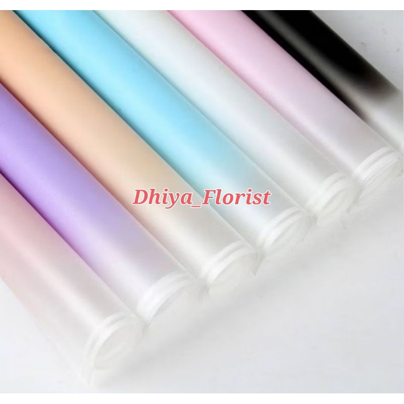 

Waterproof Cellophane Ombre Kertas Buket Ombre Free Packing Flower Wrapping Ombre Kertas Buket Pembungkus Bunga Color Waterproof Cellophane