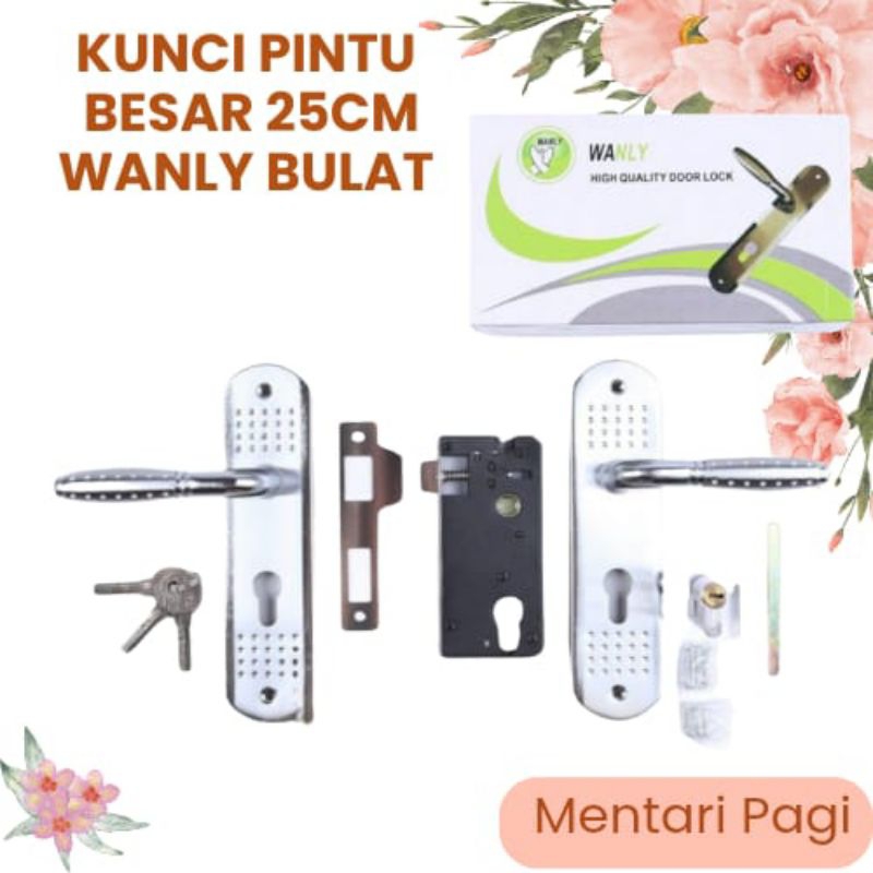 Kunci pintu /Slot Pintu Besar Babet WANLY/AMANI Bulat