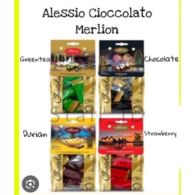 

Coklat Alessio Alaska Merlion Cioccolato Chocolate Bar Cokelat 75 Gram