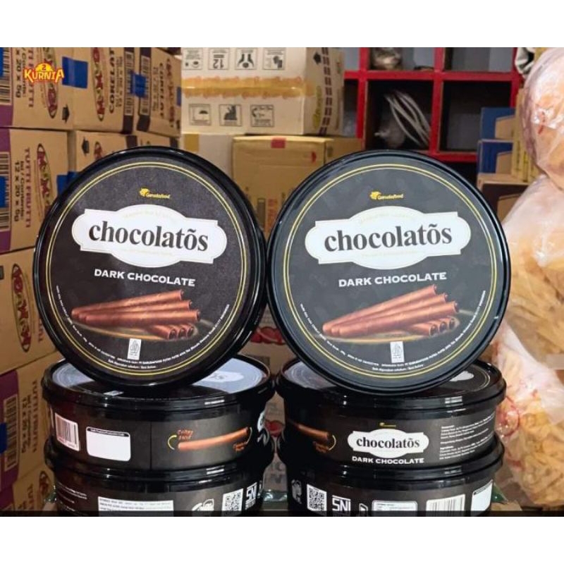 

Chocolatos Dark Chocolatos Premium ecer kaleng murah termurah terlaris siap kirim