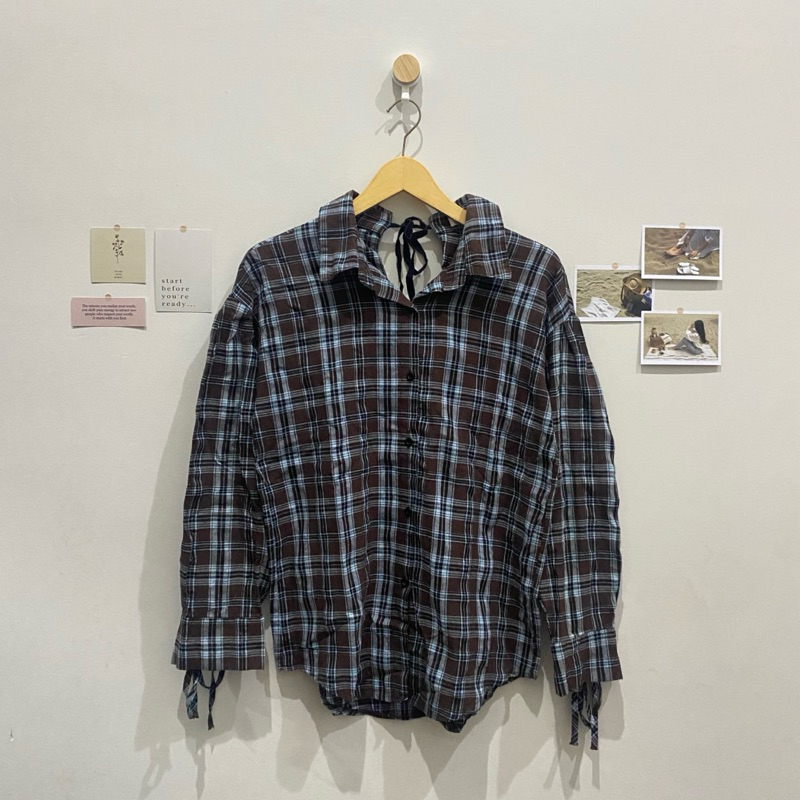 See Me Mint Choco Plaid Flannel Shirt