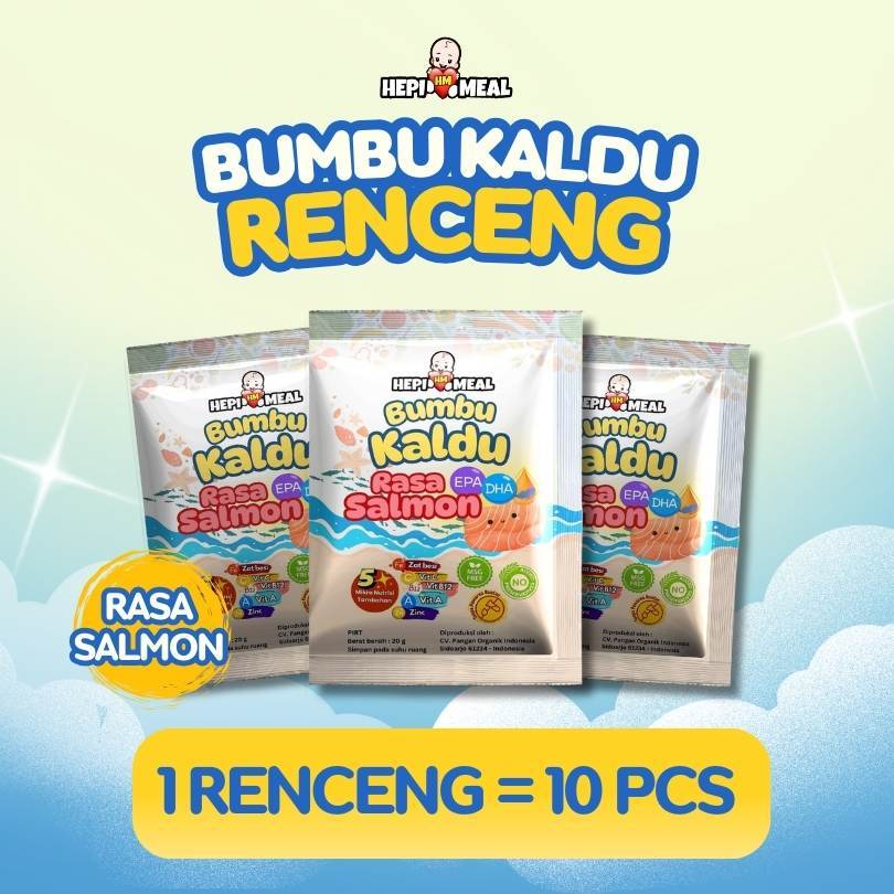 

1 Renteng Bumbu Kaldu Terfortifikasi EPA DHA SALMON kemasan sachet | Cocok untuk bumbu MPASI
