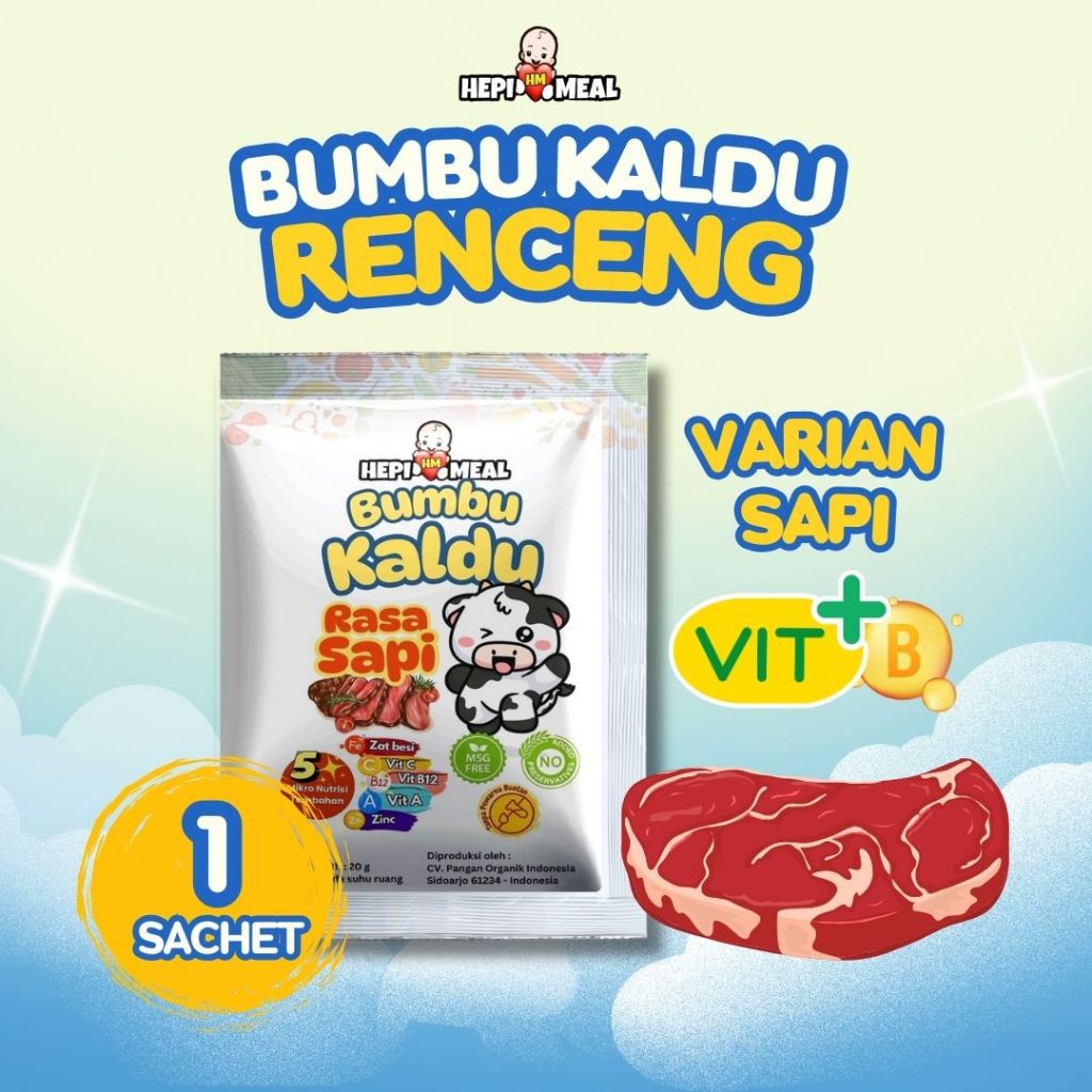 

1 PCS BUMBU KALDU VITB SAPI HEPI MEAL 10 GR TERFORTIFIKASI COCOK UNTUK MPASI 6+