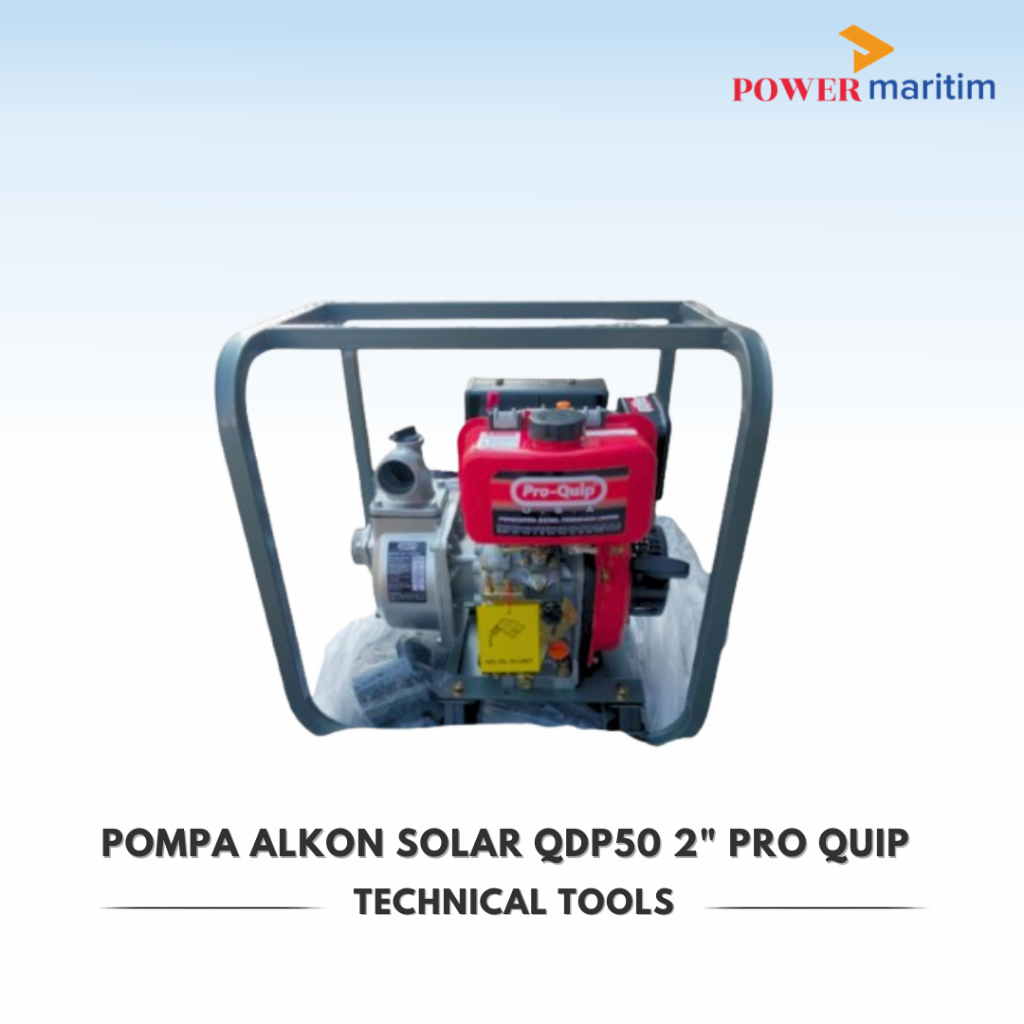 Mesin Pompa Air Sawah Diesel Merk Pro Quip Type QDP50 Pompa Alkon Solar Uk 2 Inch