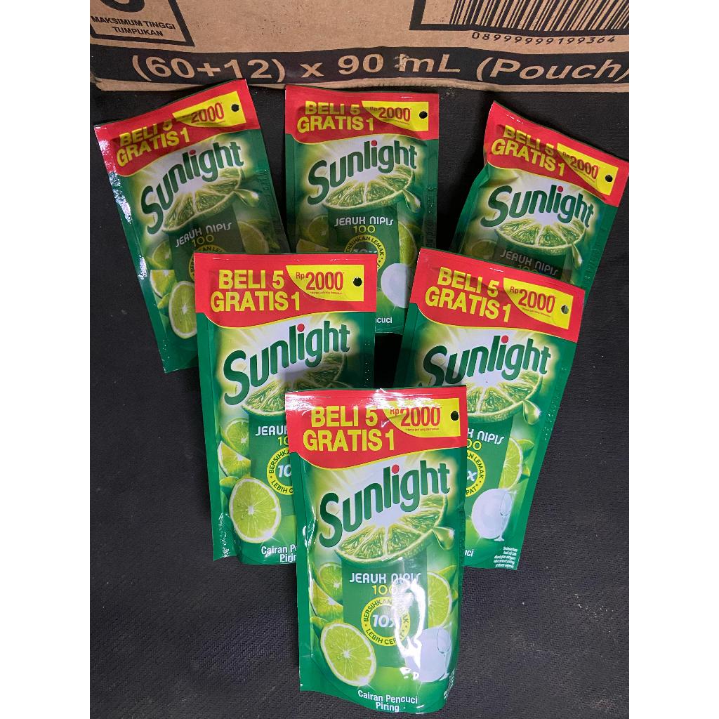SUNLIGHT 90ML / Sunlight Sabun Cuci Piring 90ml / Sabun Cuci Piring Sunlight Jeruk Nipis 90 ml