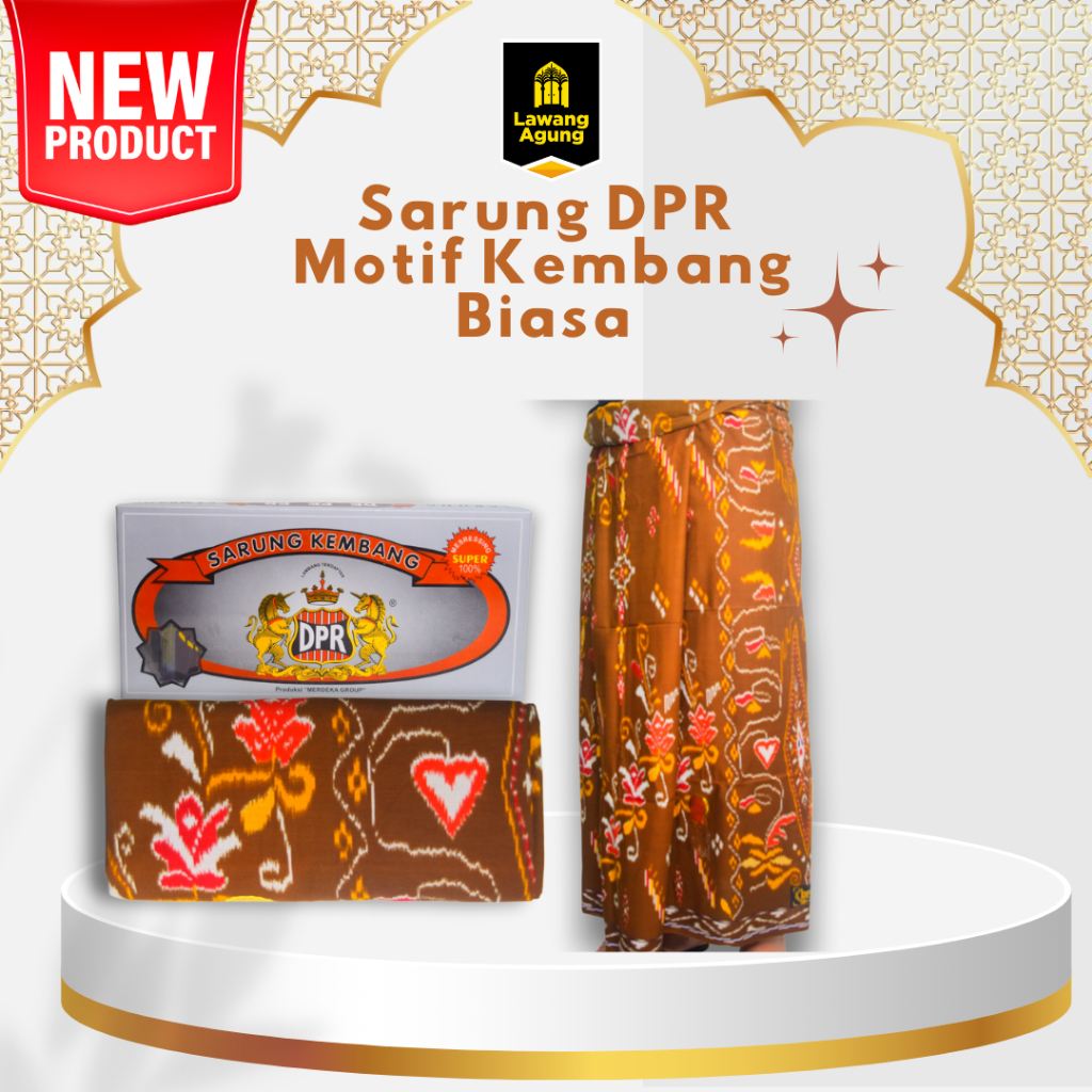 SARUNG DPR MOTIF KEMBANG BIASA