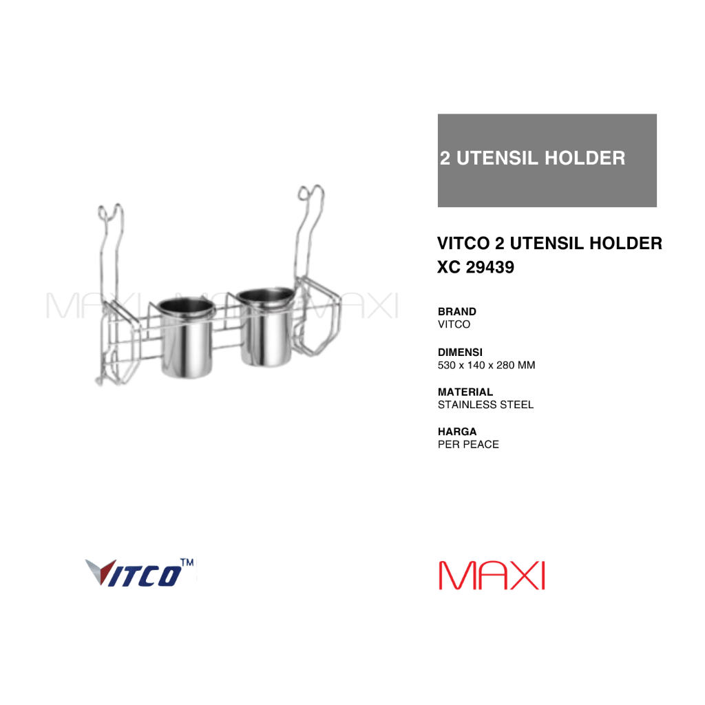 Vitco 2 Utensil Holder XC 29439