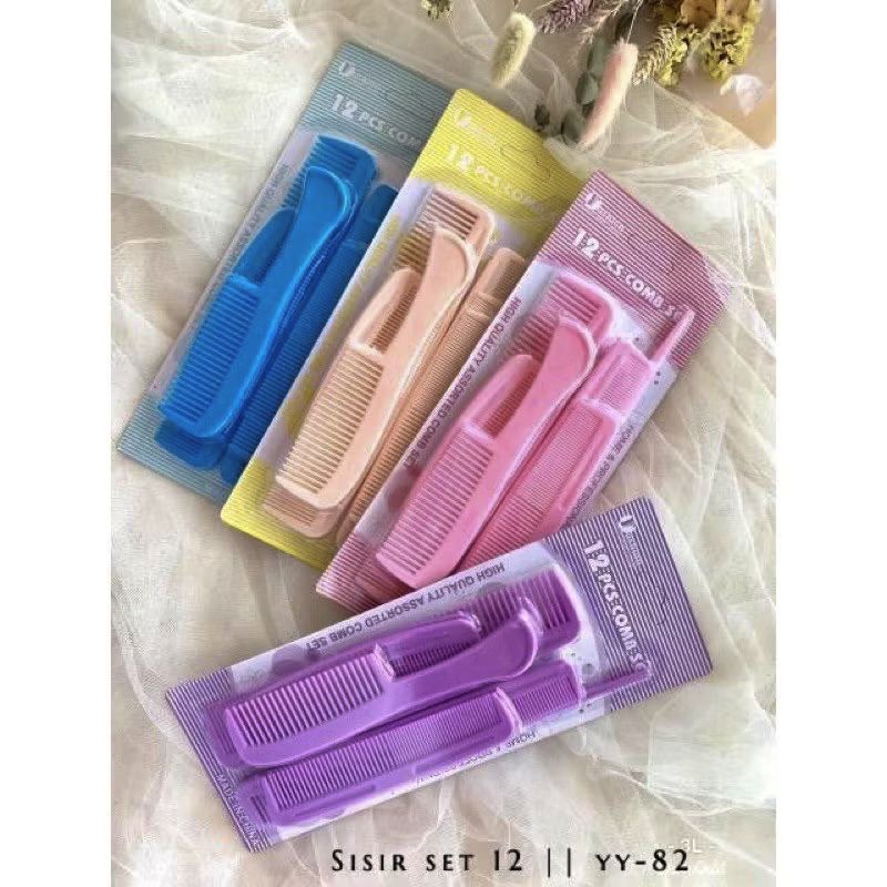 Sisir Rambut Set isi 12pcs