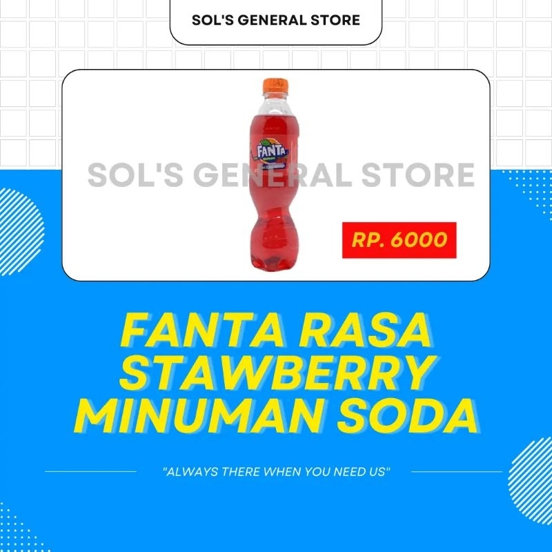 

Fanta Rasa Stawberry Minuman Soda - Botol 390ml