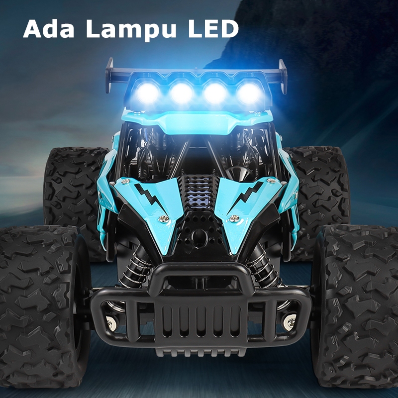BestPromo Mainan Mobil Remote Control Full Propo Rc Mobil Offroad + Lampu Led Bahan Alloy Frekuensi