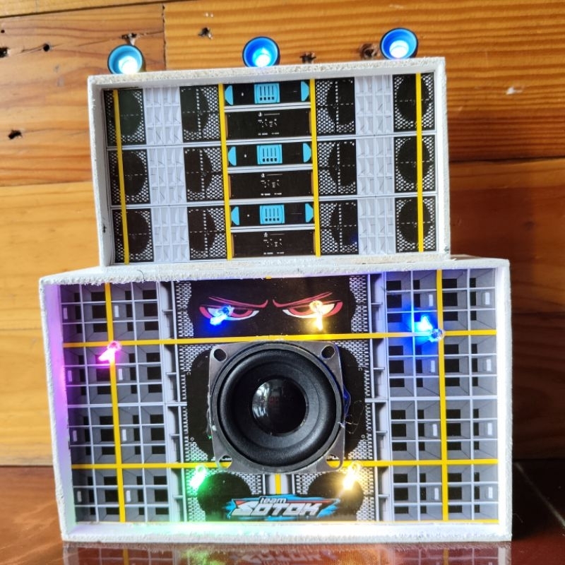 SOUND MINIATUR BLUETOOTH BASS FULL LAMPU