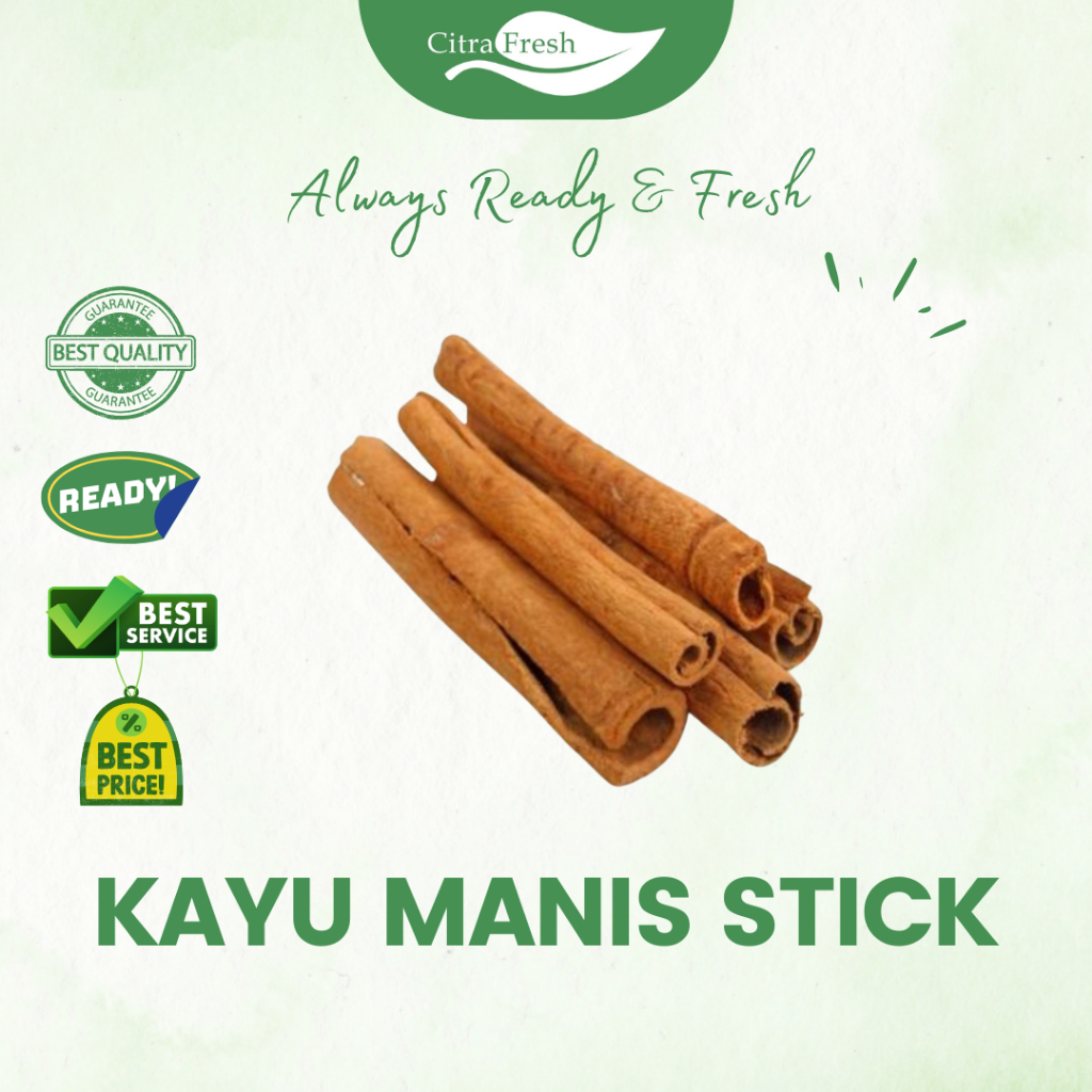 

CITRA FRESH Kayu Manis Stick /Cinnamon 100 gram - Selalu Ready dan Fresh