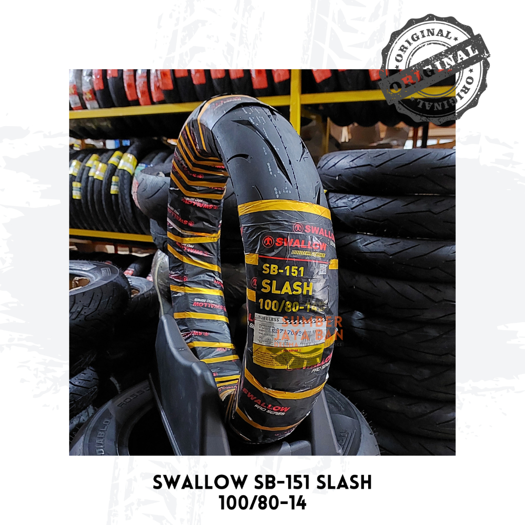 Swallow Slash SB 151 100/80-14 Ring 14 100/80 Tubeles Tubbles