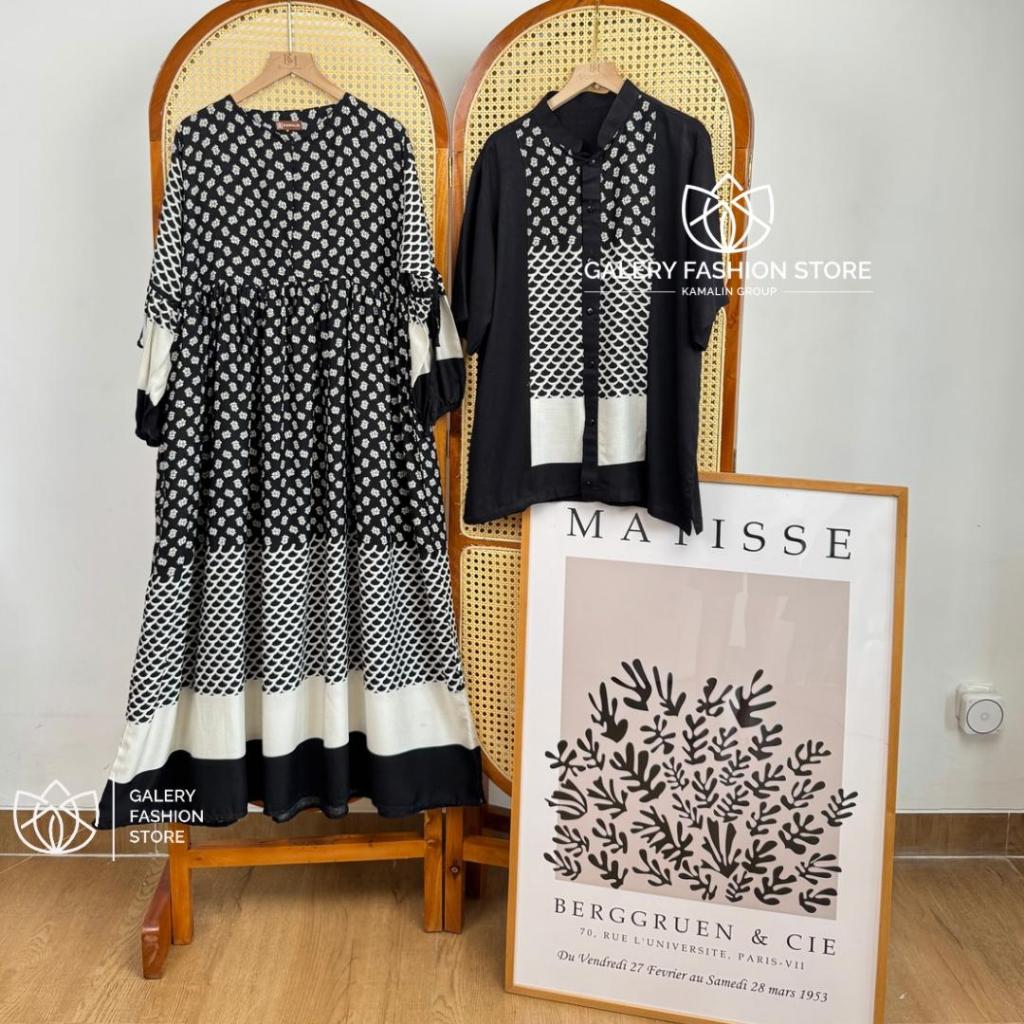 NEW ARRIVAL RAYA SERIES  SET MIDI DRESS KOKO RAYON/MIDI DRESS RAYON RAYA/KOKO LENGAN PENDEK RAYON RA