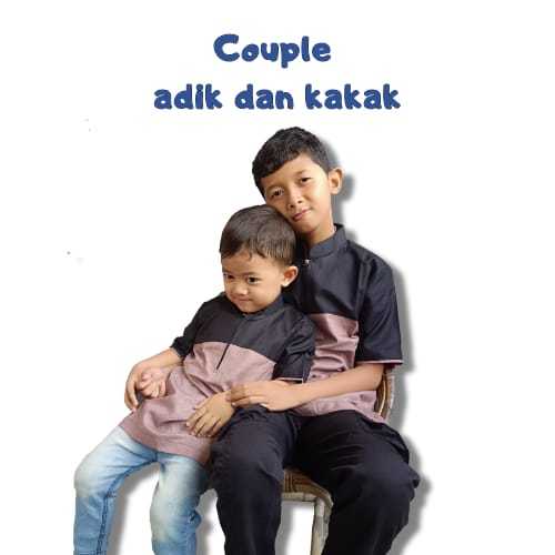 Baju Koko Couple Adik Kakak / Baju Muslim Anak / Baju Koko Anak