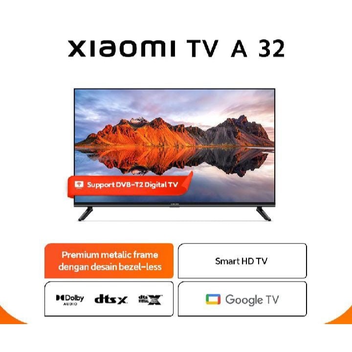 Xiaomi Mi TV A 32 Led Smart 32 inch Google TV Digital - A32 New Series